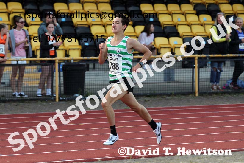 1500 metres, 2021 North East Grand Prix 5, Monkton, Wednesday, July 21st. Photo: David T. Hewitson/Sports for All Pics